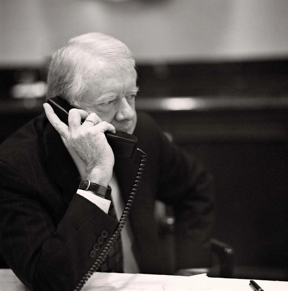Historical executive portrait of Jimmy Carter on a telephone – Executive Portrait Photographer Copenhagen